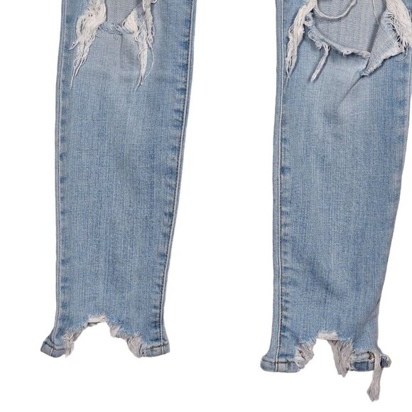 Pistola Audrey Mid Rise Skinny Jeans Distress Ripped Fray Hem Denim Women's 26‎ - Picture 5 of 12